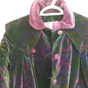 Vintage Little Nugget velvet  coat size 6 Yo